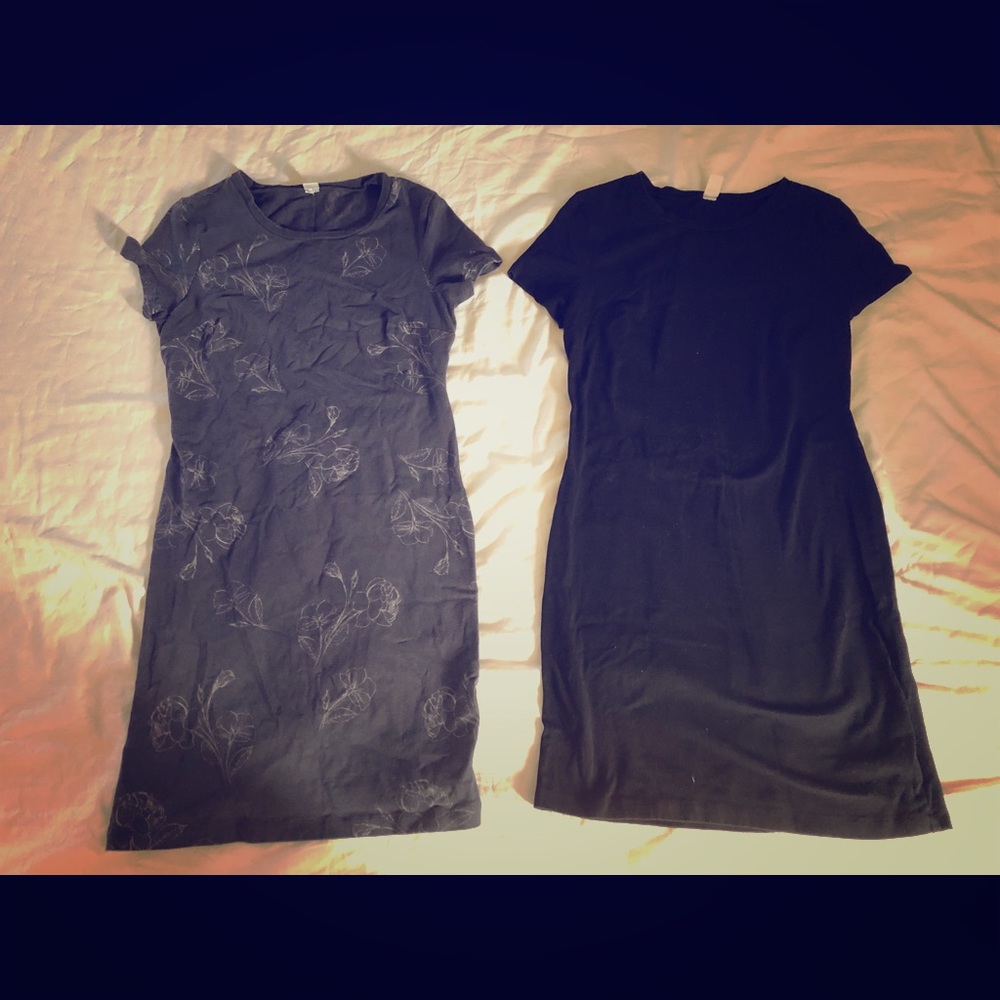 Two t-shirt dresses